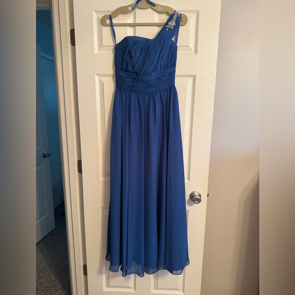 Mori Lee Blue Evening Gown - Picture 1 of 8